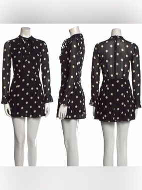 Reformation Fox Dress in Polka Dot US 0